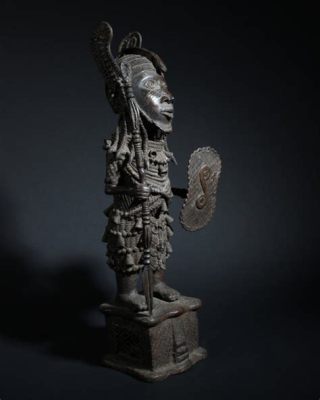  「The Great Ife Warrior」:  古代の力強さと神秘的な美しさを湛えたブロンズ像